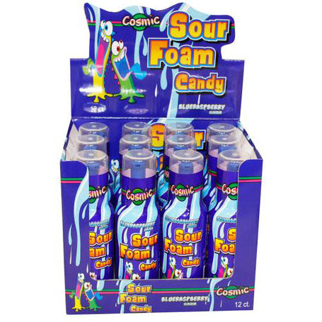 Cosmic Sour Foam Candy Blue Raspberry 90ml * 12 Pack