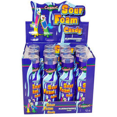 Cosmic Sour Foam Candy Blue Raspberry 90ml * 12 Pack