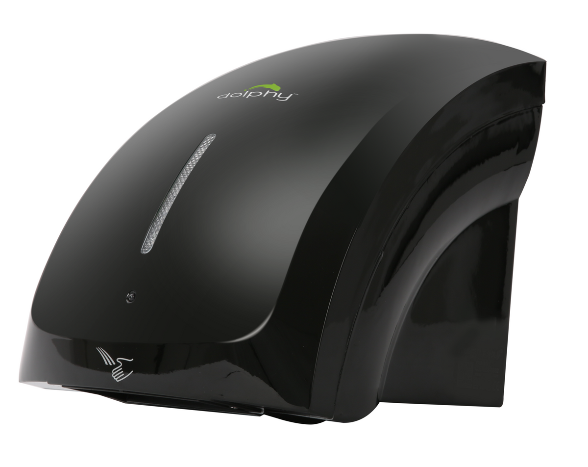 Dolphy Automatic LED Hand Dryer Hot and Cool Black 1800W