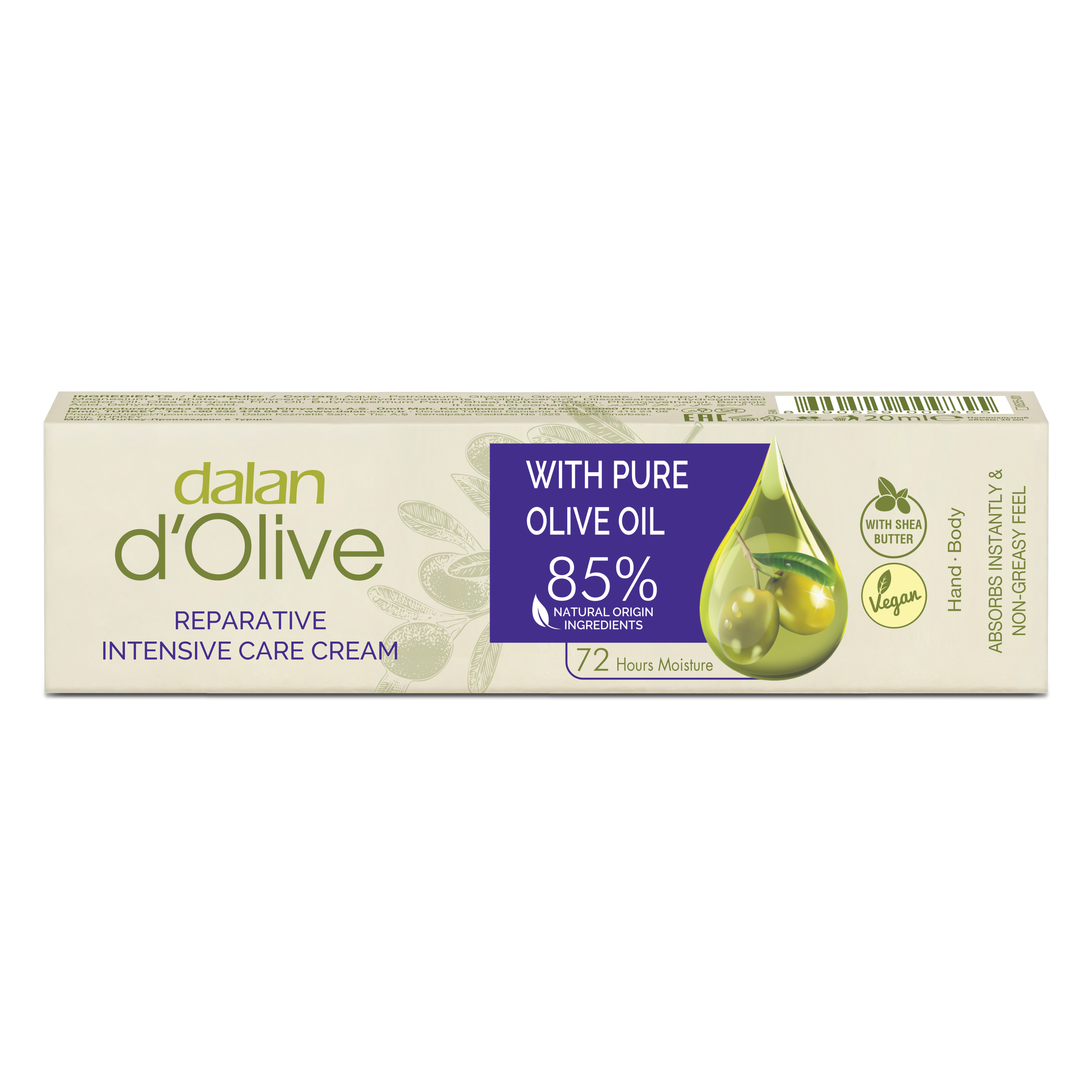 Dalan Cream Pure Olive Oil 20Grx12 Sml Box