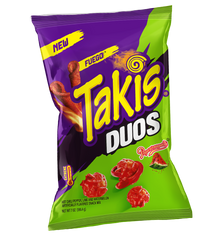 Barcel Takis - Duo - Hot Chilli Pepper Lime & Watermelon Popcorn 198g x 12 Pack