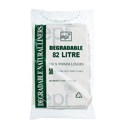 Degradable Bin Liner EPI Natural 82LT
