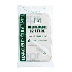 Degradable Bin Liner EPI Natural 82LT