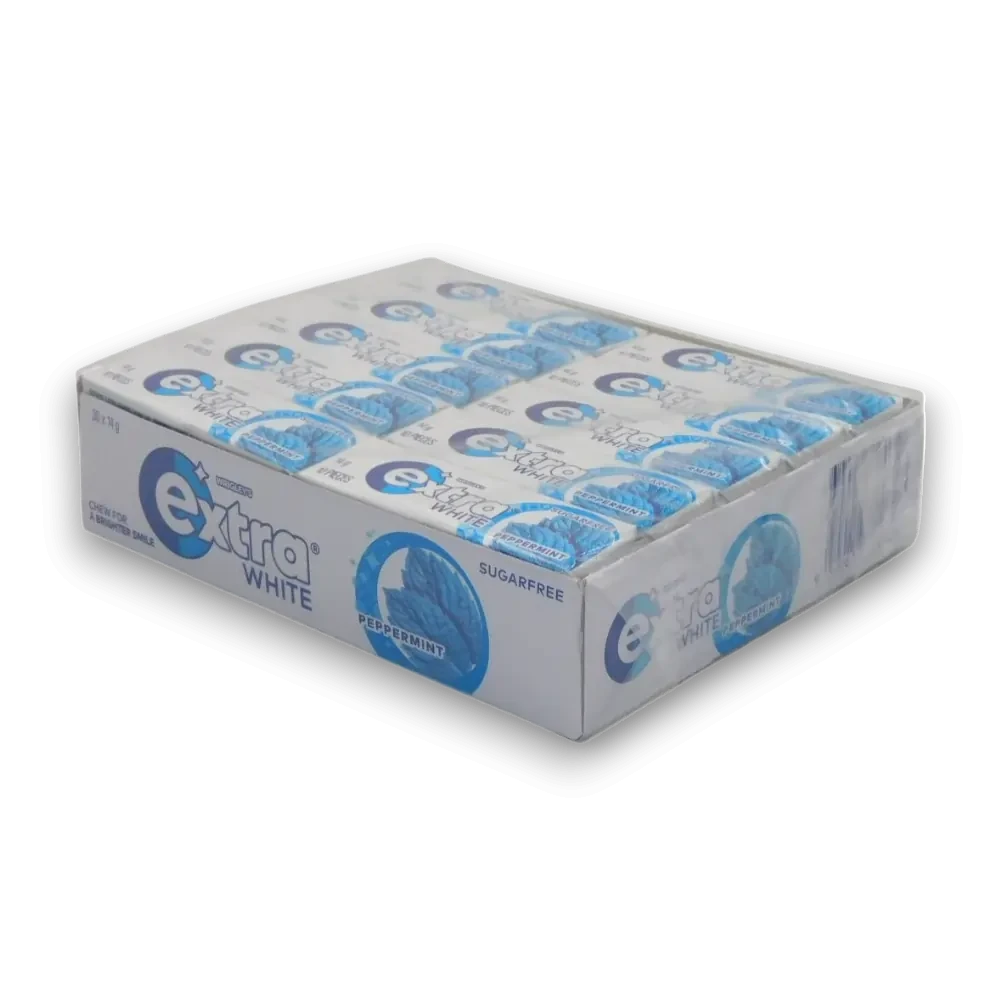 Wrigley's - Extra - White Peppermint Chewing Gum 14g x 30 Pack