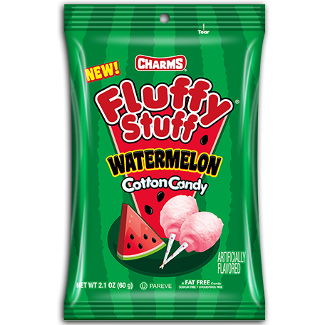 Charms Fluffy Stuff Watermelon Cotton Candy