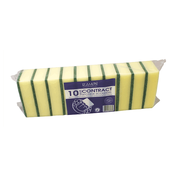 Plus Pak Sponge Scourer 10pk 1