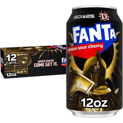 Fanta Crimson Sour Cherry Soda Can 355ml * 12 Pack
