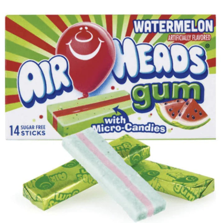 Airhead Gum Watermelon 14 Sticks * 12 Pack