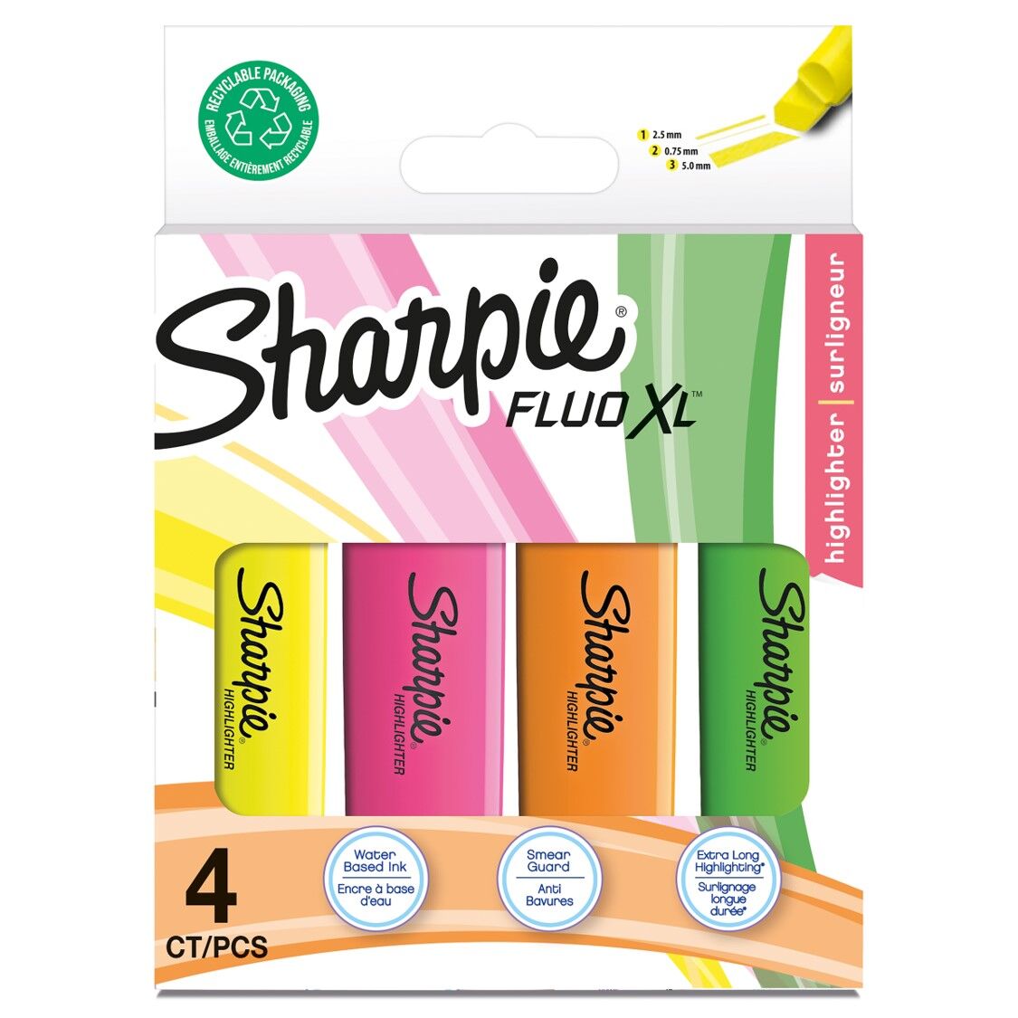 Sharpie 4pk Highligher Xl