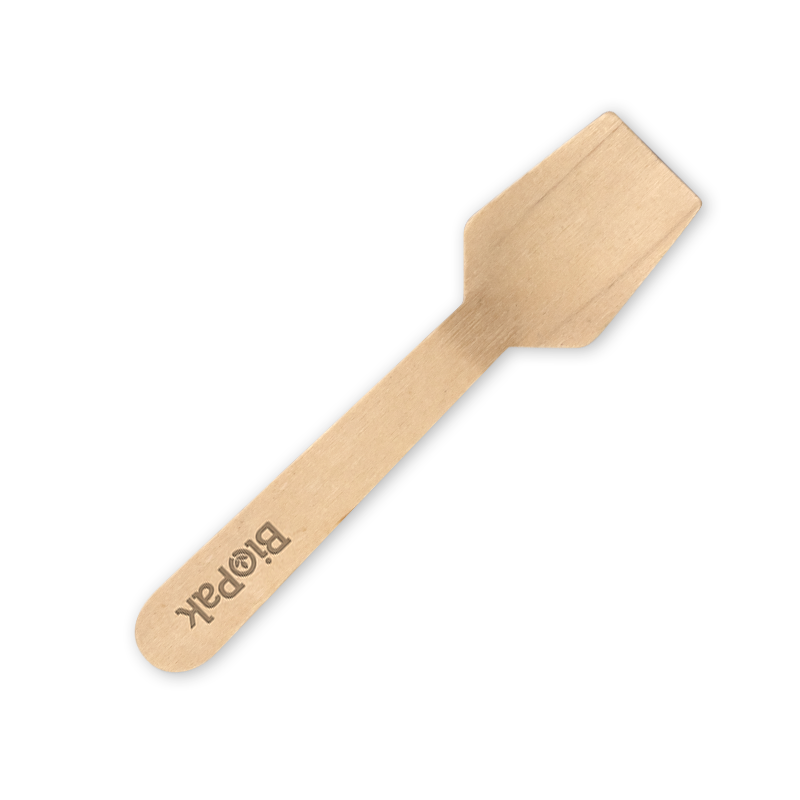 Biopak 9.5cm Wood Ice Cream Spoon 2000pcs.