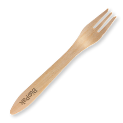 Biopak 19cm Coated Wood Fork 1000pcs
