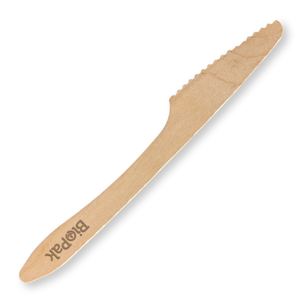 Biopak 19cm Coated Wood Knife 1000pcs
