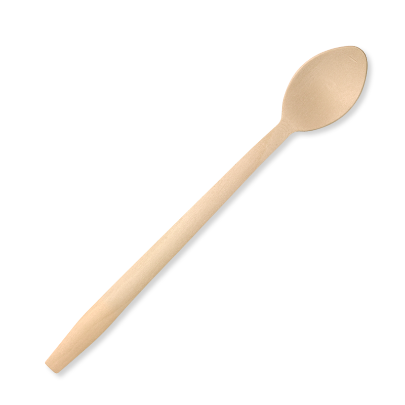 Biopak 20cm Tall Coated Wood Teaspoon 1000pcs