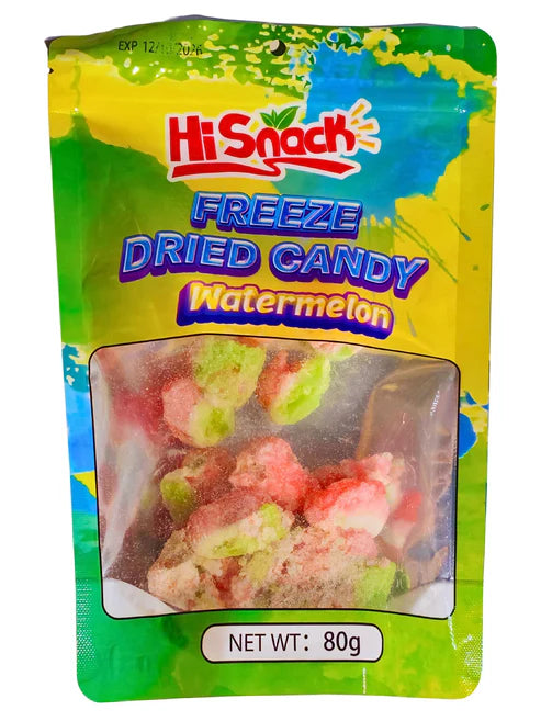 Hisnack Freeze Dried Candy Watermelon 80g * 12 Pack