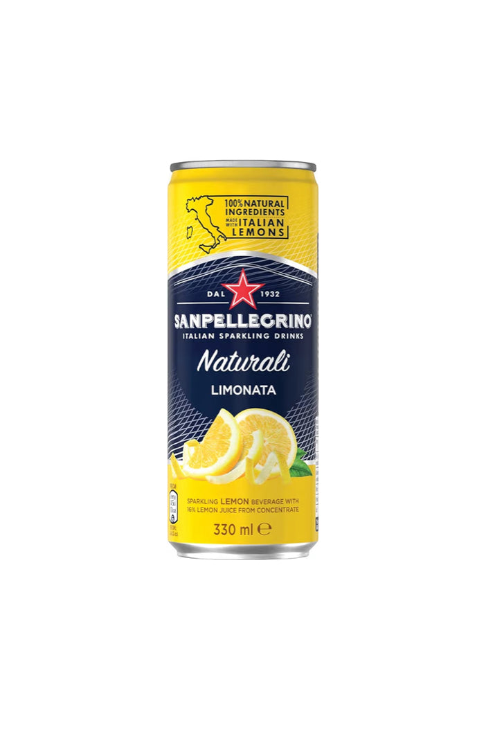 San Pellegrino - Sparkling Fruit Can - Limonata 330ml x 24 Pack