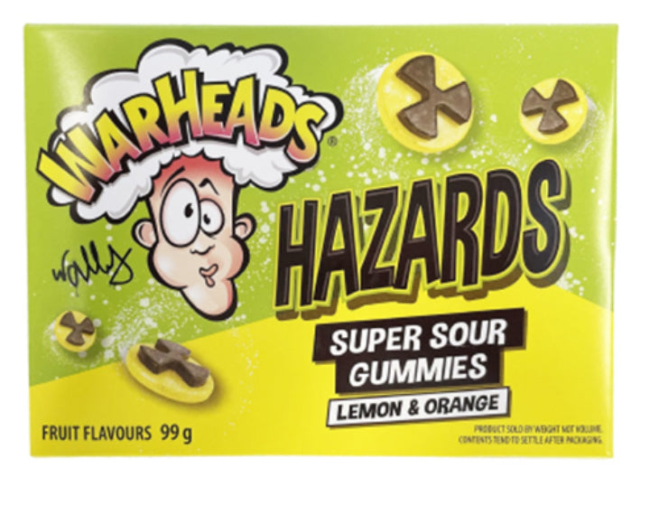 WARHEAD SOUR HAZARDS 99G*12