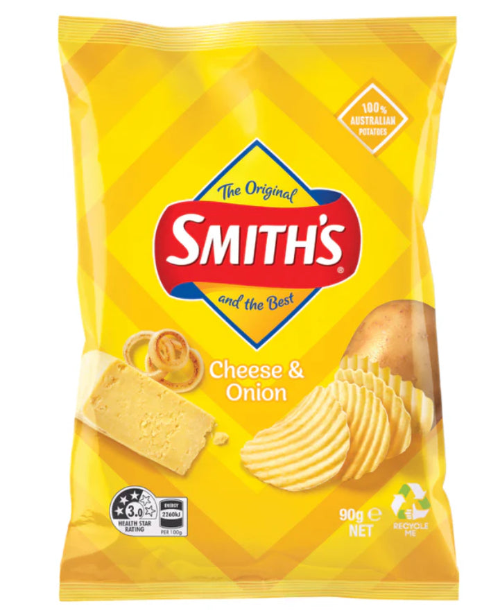90G SMT CRINKLE CHEESE & ONION