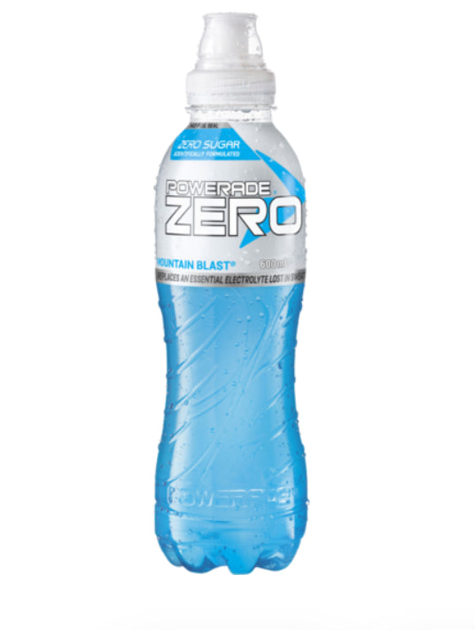 Powerade - Sports Drinks - Mountain Blast Zero Sugar 600ml x 12 Pack