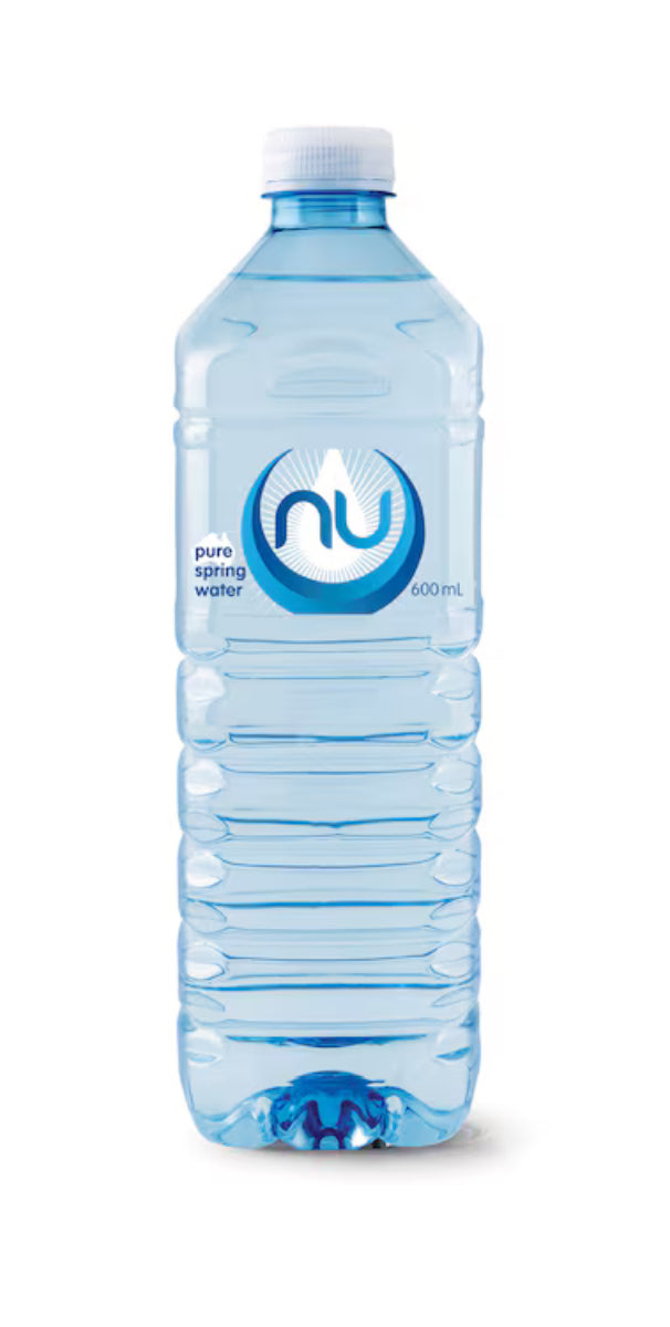 600ML NU PURE SPRING WATER SQ