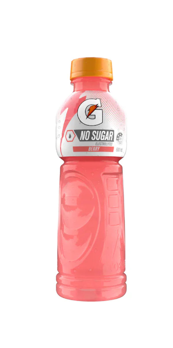 Gatorade - Sports Drink - Berry No Sugar 600ml x 12 Pack