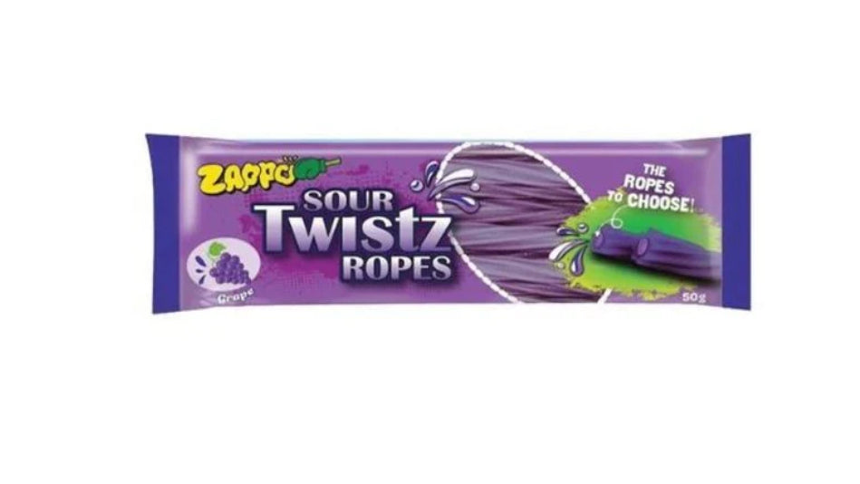 ZAPPO GRAPE ROPES 50GM*12