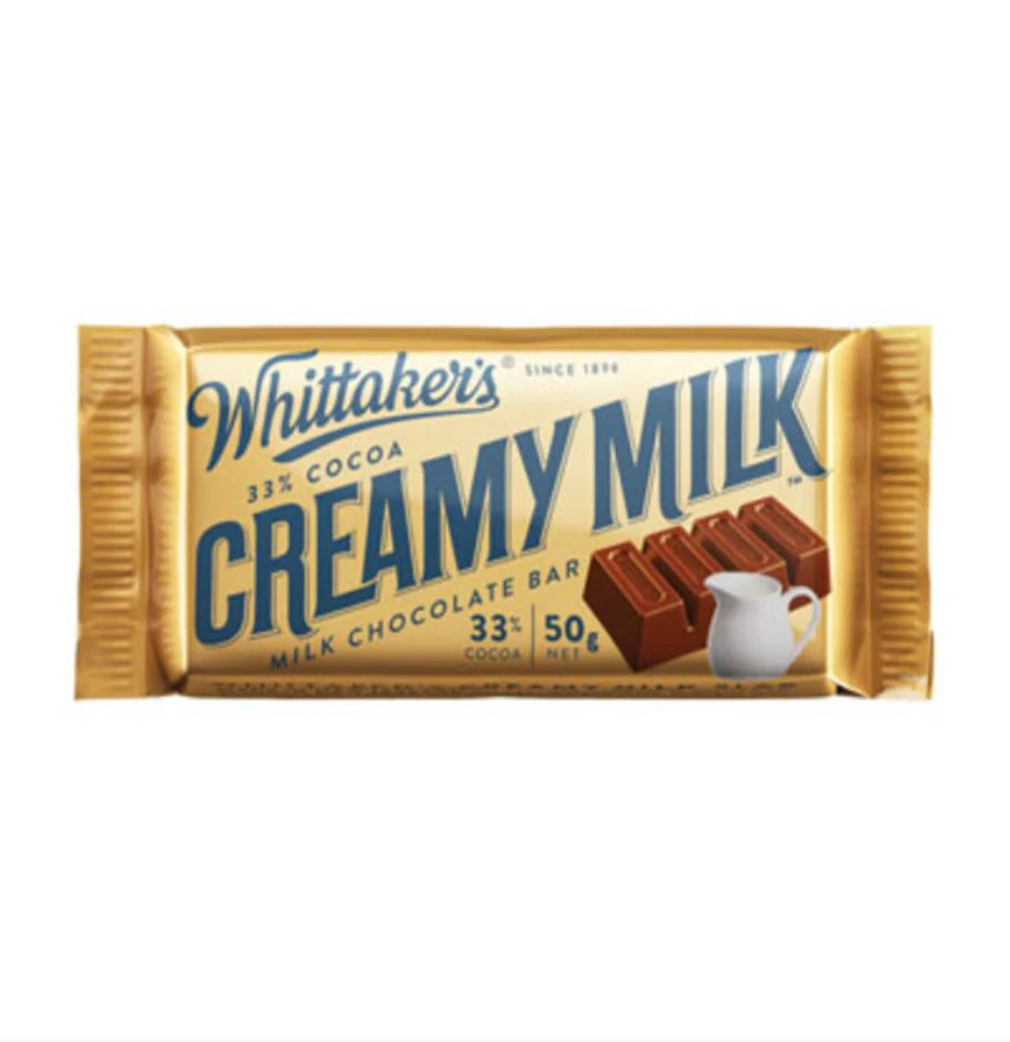 50G WHITTAKERS CREAM MILK SLAB