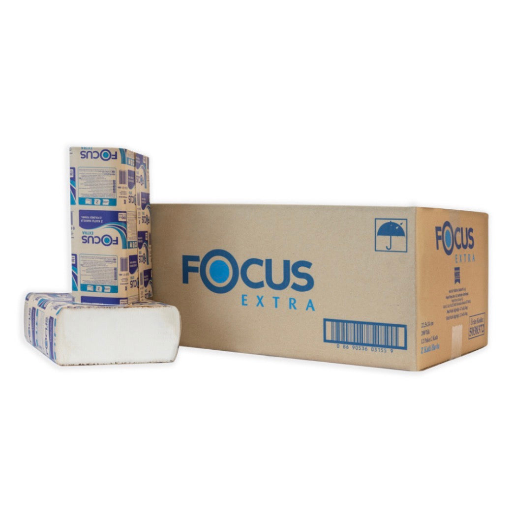 Focus Z Fold Towel 200 Sheets 12pk