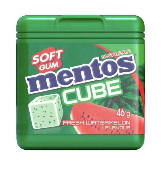 MENTOS CUBE WATERMELON 46G*4