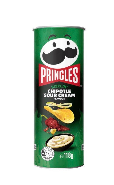 118G PRINGLES SIZZLIN CHIPOTL