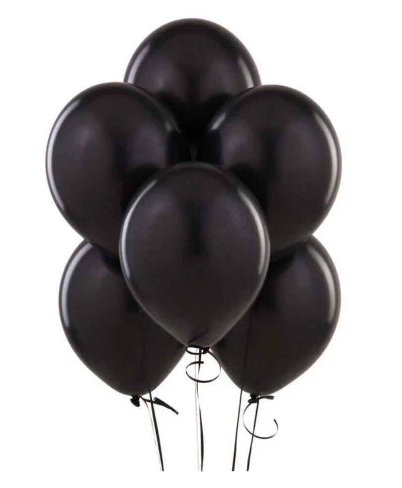 Unique Party - Balloons Phantom Black 12'' 30.4cm 10pk