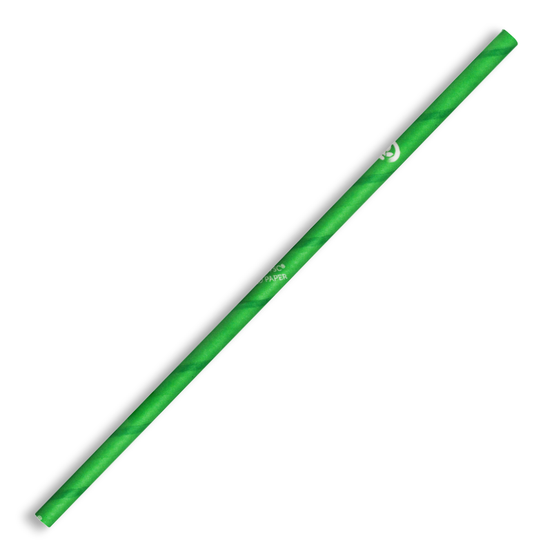 Biopak 6mm Regular Green BioStraw 2500pcs
