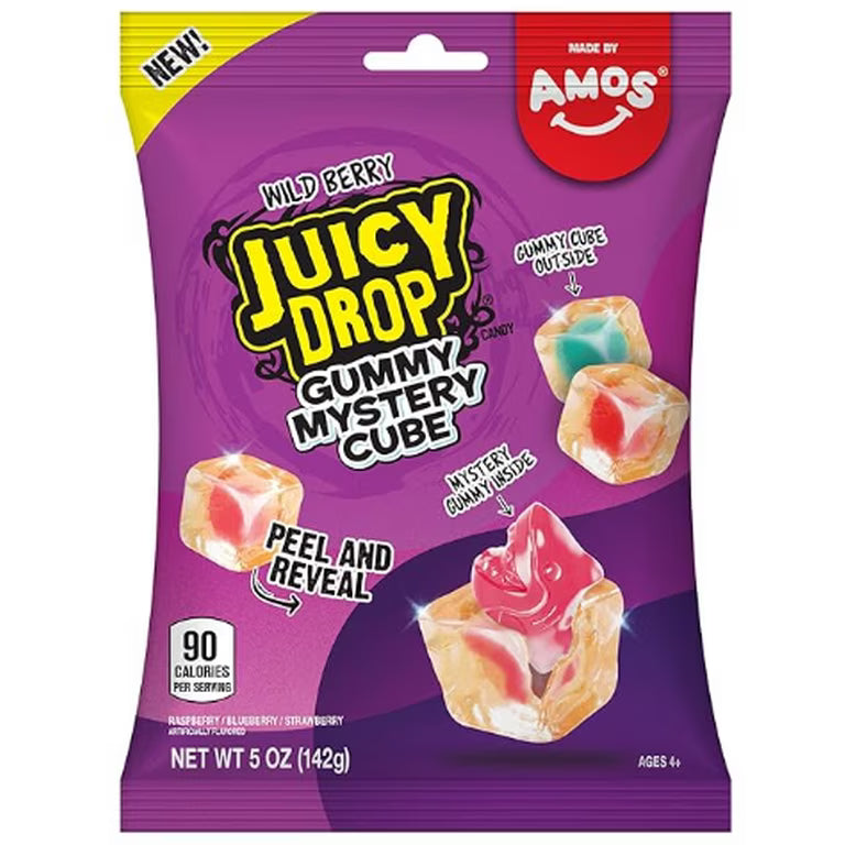 Amos Juicy Drops Gummy Mystery Cube - Wild Berry 141g * 12 Pack