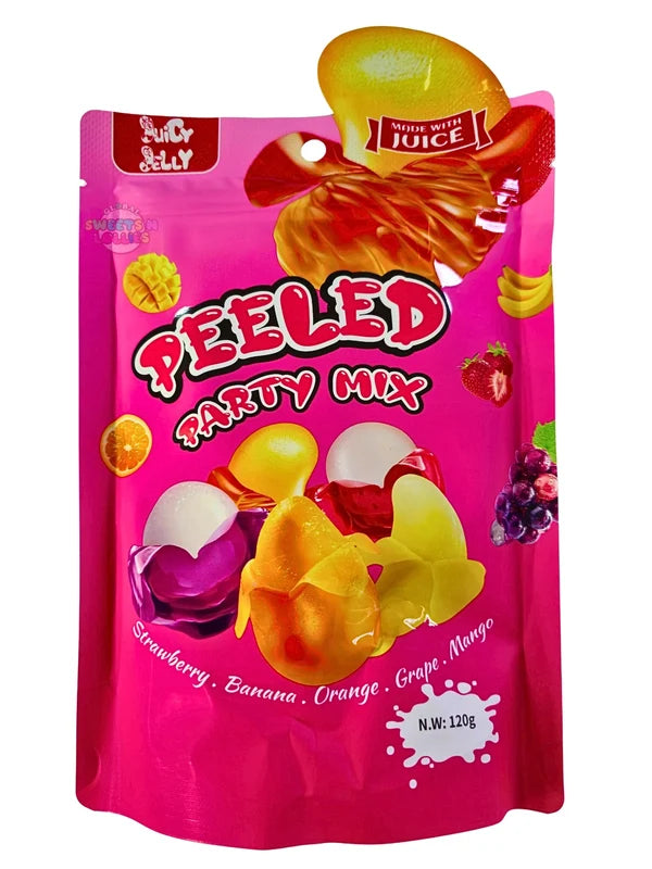 JUICY JELLY PEELED PARTY MIX 120 G x 12