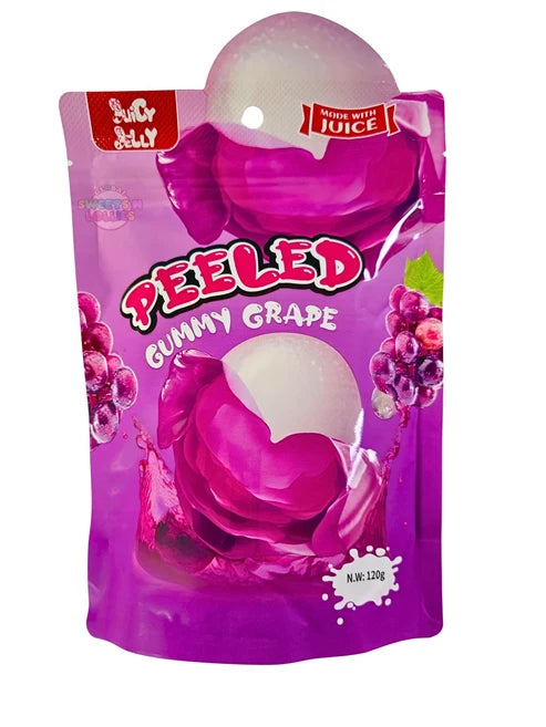JUICY JELLY PEELED GRAPE 120 G x 12