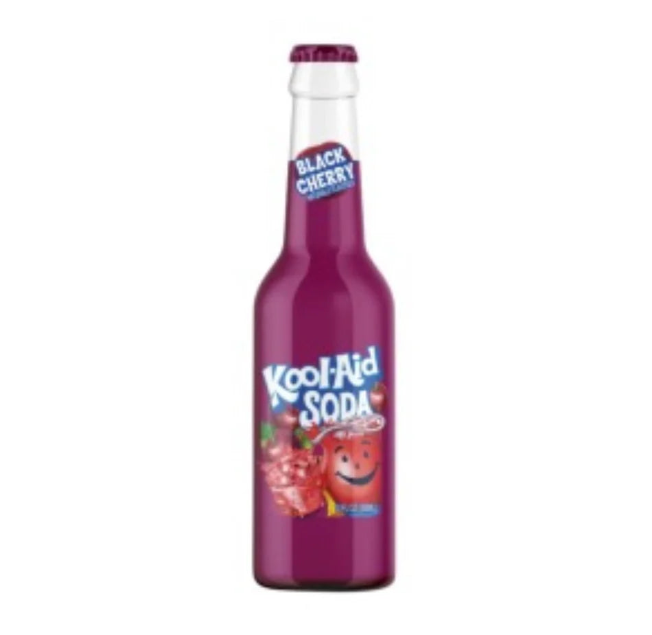 Kool-Aid Glass Bottle - Black Cherry 355ml * 12 Pack
