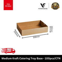 Medium Kraft Catering Box 100pcs