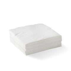 Biopak 2 Ply White Corner Embossed Cocktail BioNapkin 2000pcs
