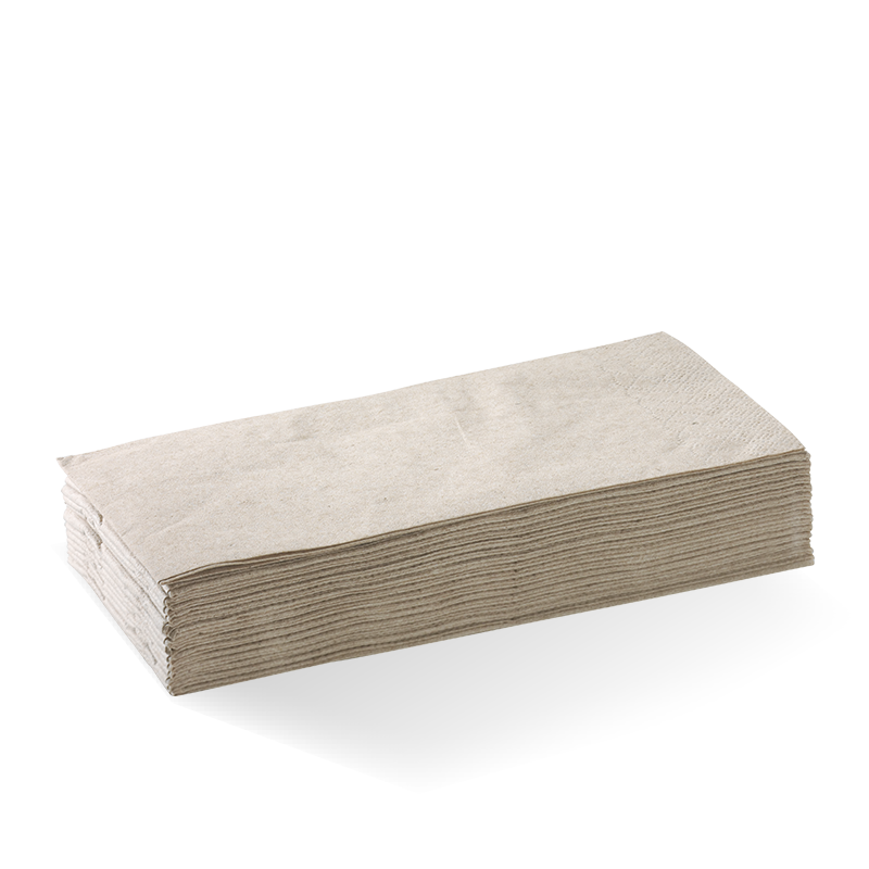 Biopak 2 Ply 1/8 Fold Natural Dinner BioNapkin 1000pcs