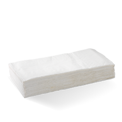 Biopak 2 Ply 1/8 Fold White Dinner BioNapkin 1000pcs