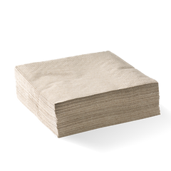 Biopak 2 Ply 1/4 Fold Natural Corner Embossed Dinner BioNapkin 1000pcs