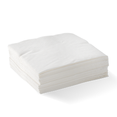 Biopak 2 Ply 1/4 Fold White Corner Embossed Dinner 1000pcs