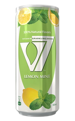 V7 - Vitamin Sparkling Drink - Lemon Mint - 300mL x 24 Pack