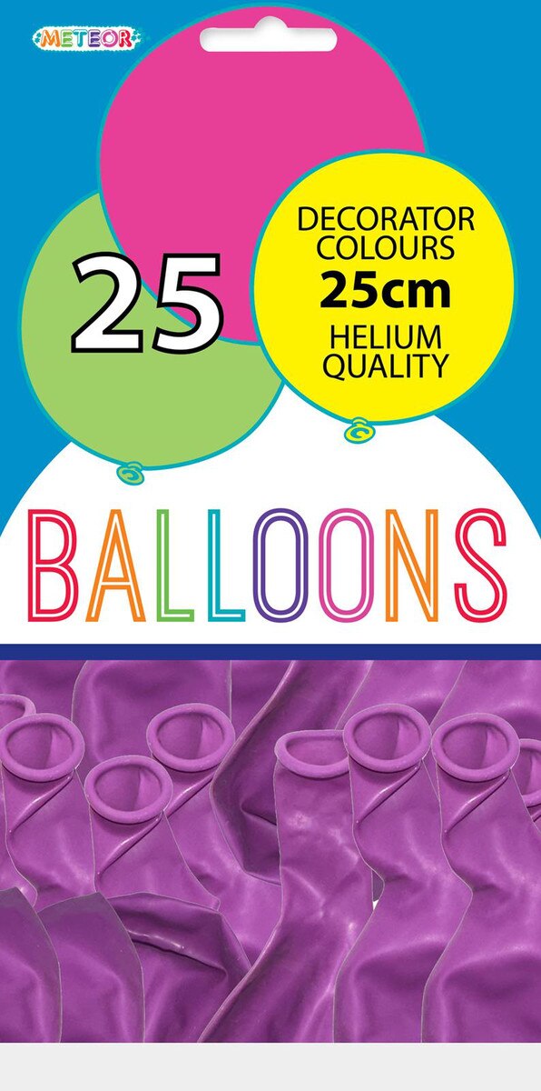 Meteor Party - Balloons 25cm Helium Quality 25pc Lavender