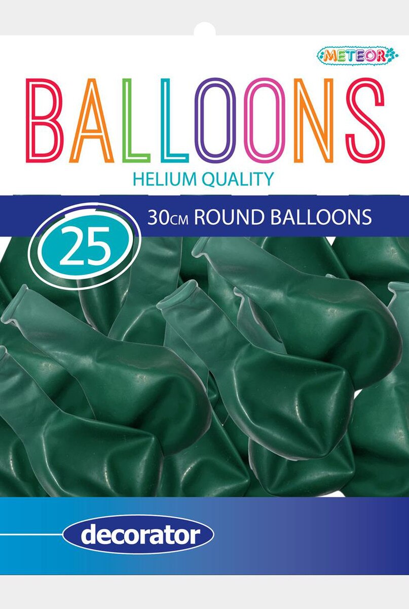 Meteor Party - Balloons 30cm Helium Quality 25pc Pastel Macaron Green