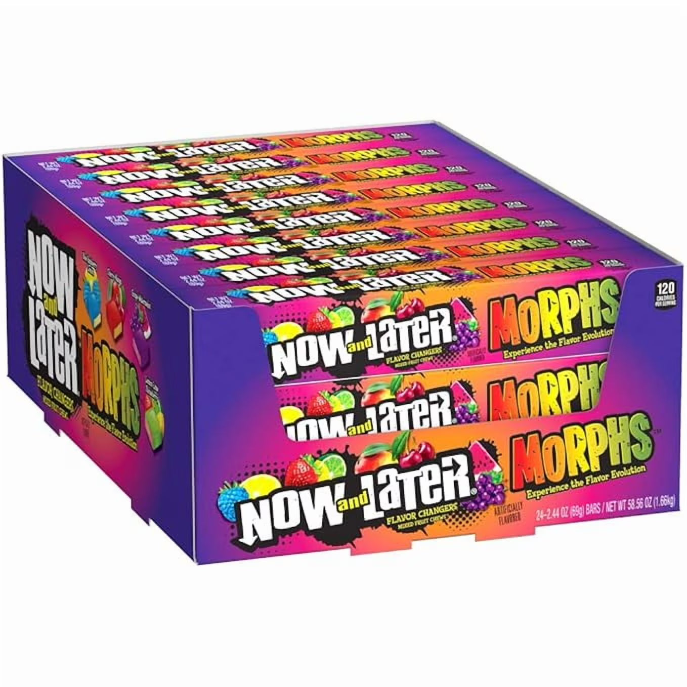 Now & Later Chewy Morphs Candy 69g * 24 Pack