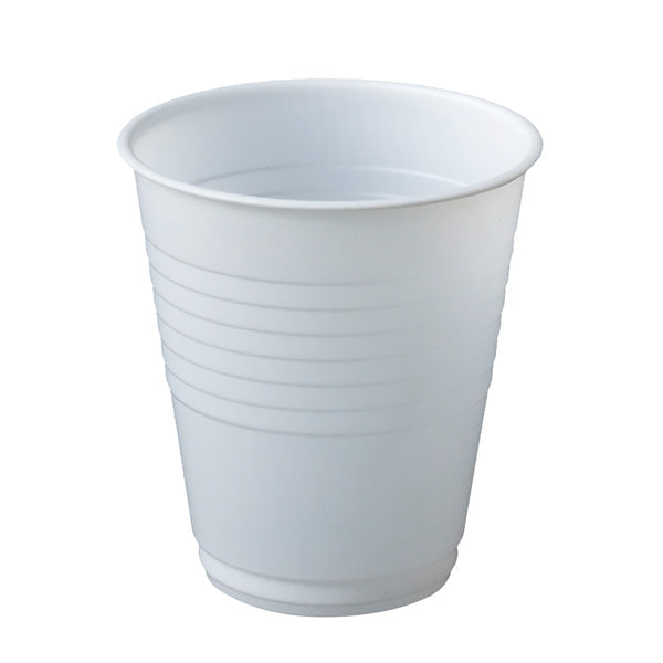 Bundle White Plastic Dispenser Cup 6oz 1000pcs