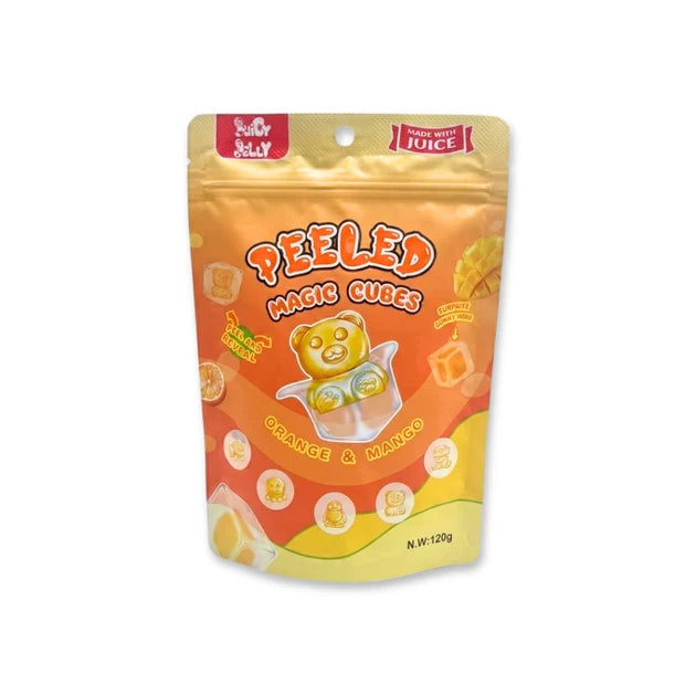 JUICY JELLY CUBES ORANGE & MANGO 120 G x 12