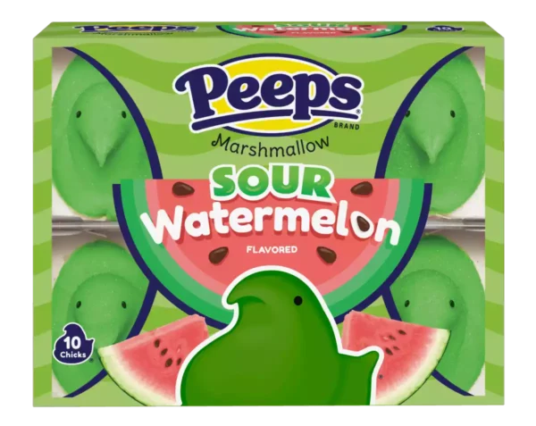 Peeps Sour Watermelon Marshmallow Chicks 10 Pieces 85g
