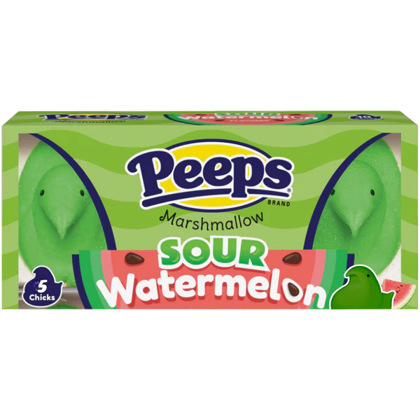 Peeps Sour Watermelon Marshmallow Chicks 5 Pieces 42g