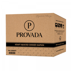Provada- 2ply 100sht Kraft GT Fold Quilted Dinner Napkin 40x40cm